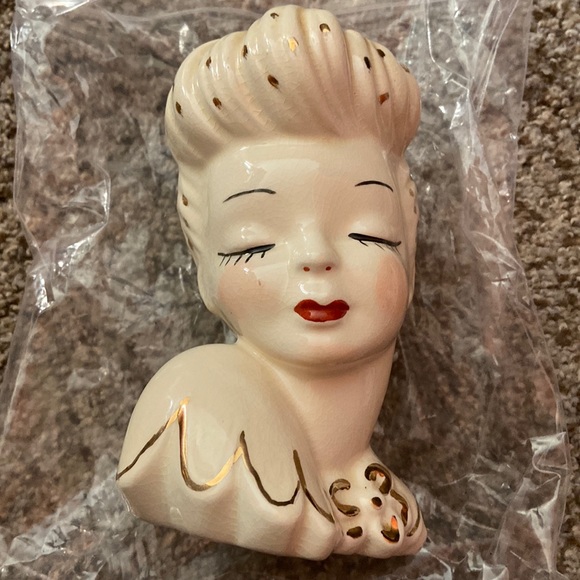 Accents Vintage Glamour Girl Head Vase Poshmark